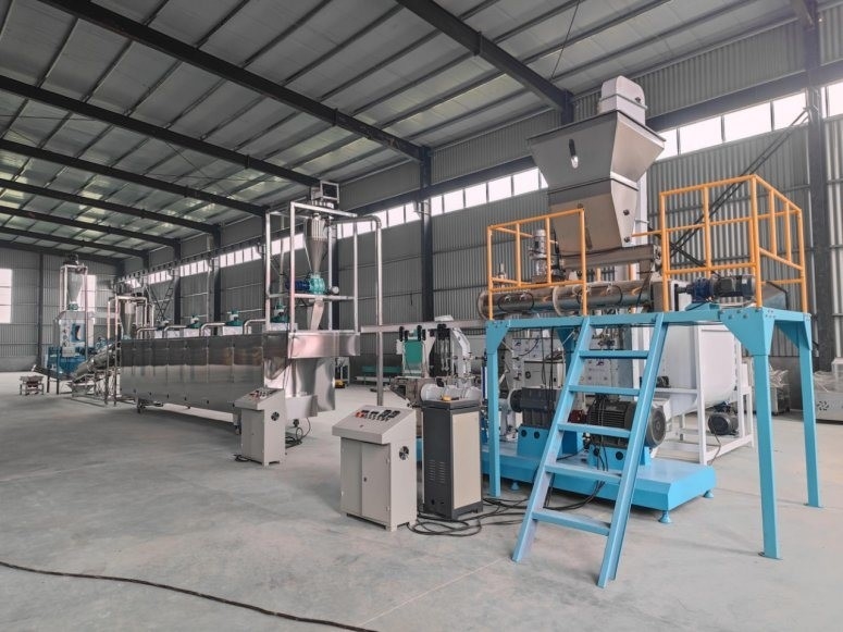 Lini Produksi Pelet Pakan Ternak 5.5kw Lini Produksi Pakan Unggas Ikan Terapung