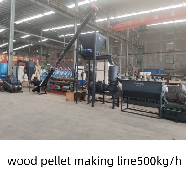Jalur Pelet Biomassa Dengan Pelet Akhir 2-10mm Peralatan Pembuatan Pelet Biomassa / Lini Produksi Pelet Kayu