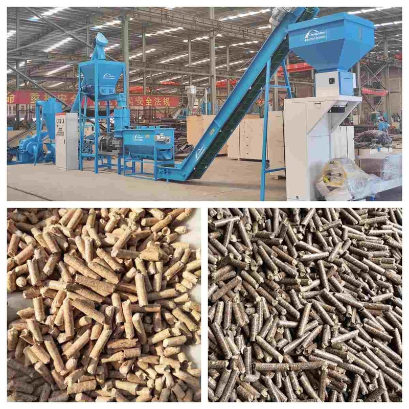 Lini Produksi Pelet Kayu Biofuel 1~10T/H Industri Untuk Membuat Pelet Untuk Pemanasan