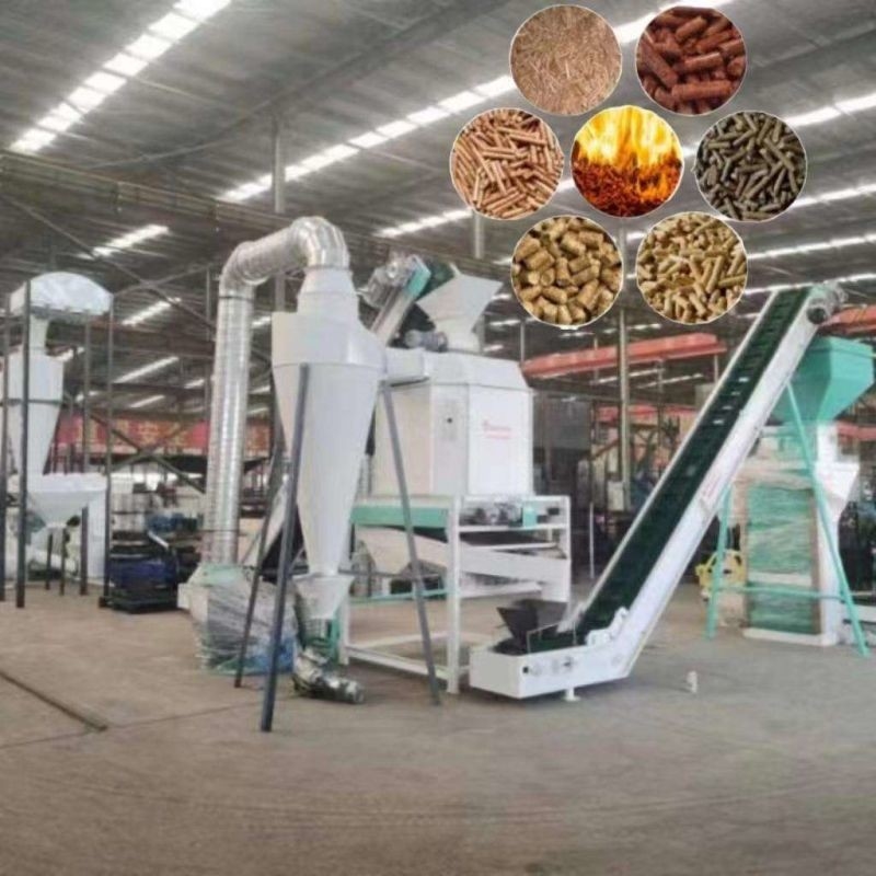Lini Produksi Pelet Kayu Kapasitas 0,5 - 10 TPH Lini Produksi Biomassa 6mm-12mm