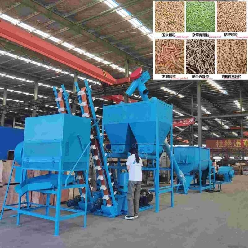 Lini Produksi Pelet Pakan Standar A1 1-20t/Jam Untuk Pengolahan Pakan Ternak