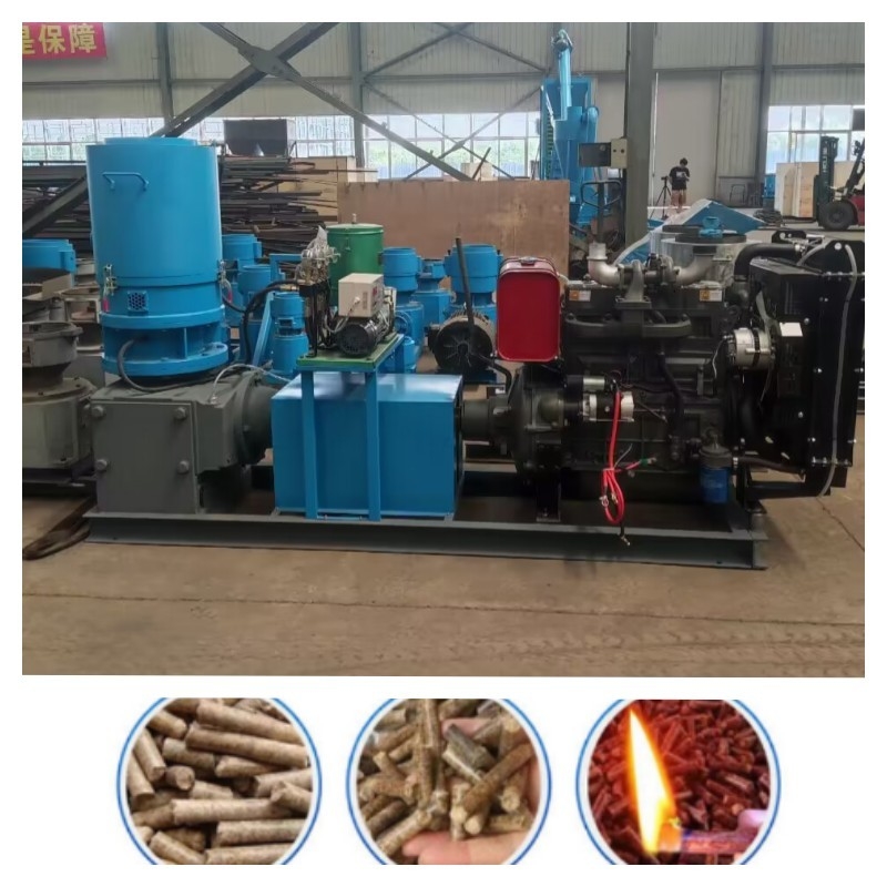 Pabrik pelet kayu 22kw-55kw 300-800KG/H Ekspor ke Eropa sepenuhnya otomatis dengan CE
