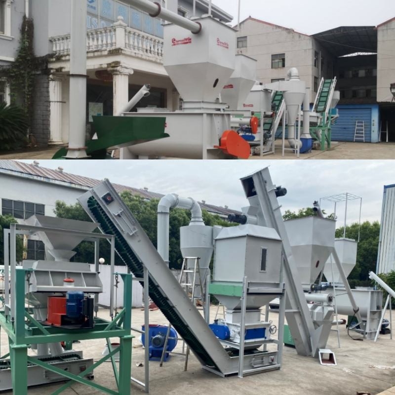100kg Sampai 10 Ton Mesin Pabrik Pelet Lini Produksi Pelet Pakan Ternak Bahan Bakar Biomassa