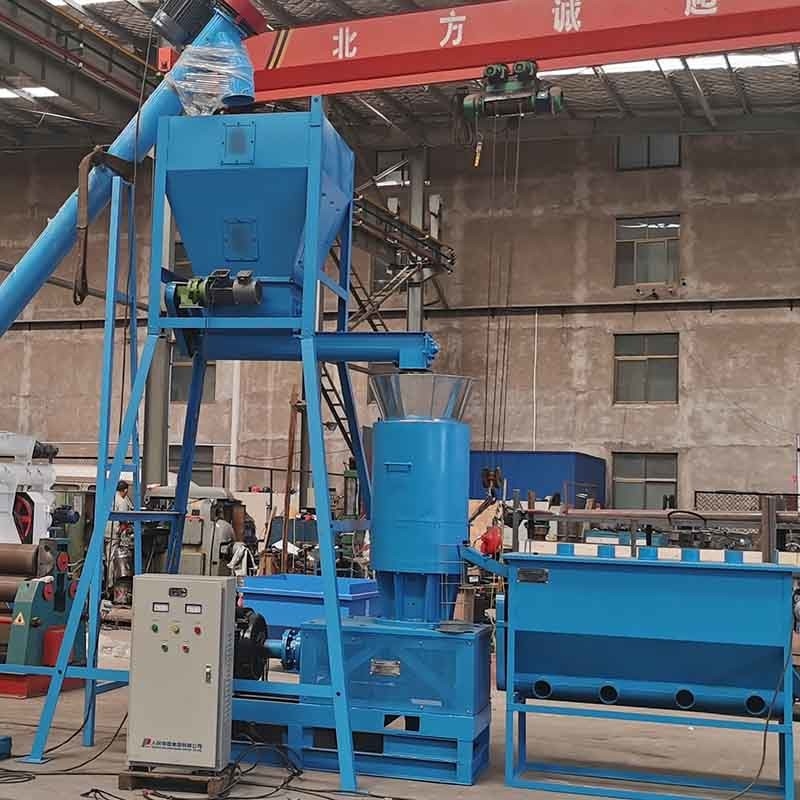 600-800kg/H Lini Produksi Pelet Kayu Mesin Pembuat Pelet Biomassa Mati Datar