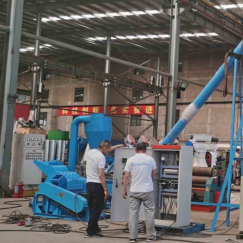 600-800kg/H Lini Produksi Pelet Kayu Mesin Pembuat Pelet Biomassa Mati Datar