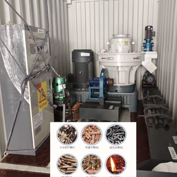 Kapasitas 100-800kg/H Mesin Pellet Mill Mesin Pembuat Pelet Debu Kayu Untuk Bahan Bakar