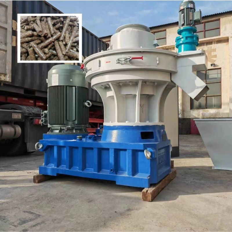 1 ~ 3t/H Ring Die Pabrik Pelet Kayu Bahan Bakar Biomassa Dengan Pelet 8mm Untuk Pemanasan Rumah
