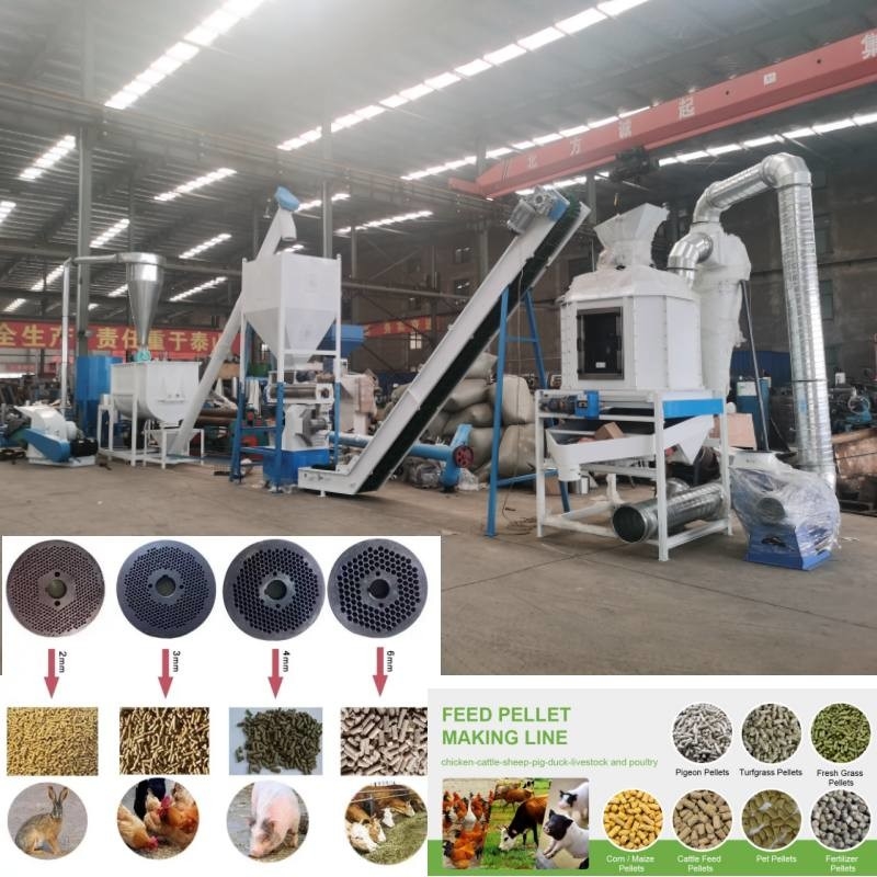 Lini Produksi Pelet Pakan 2 Ton/Jam Untuk Pakan Unggas Ternak