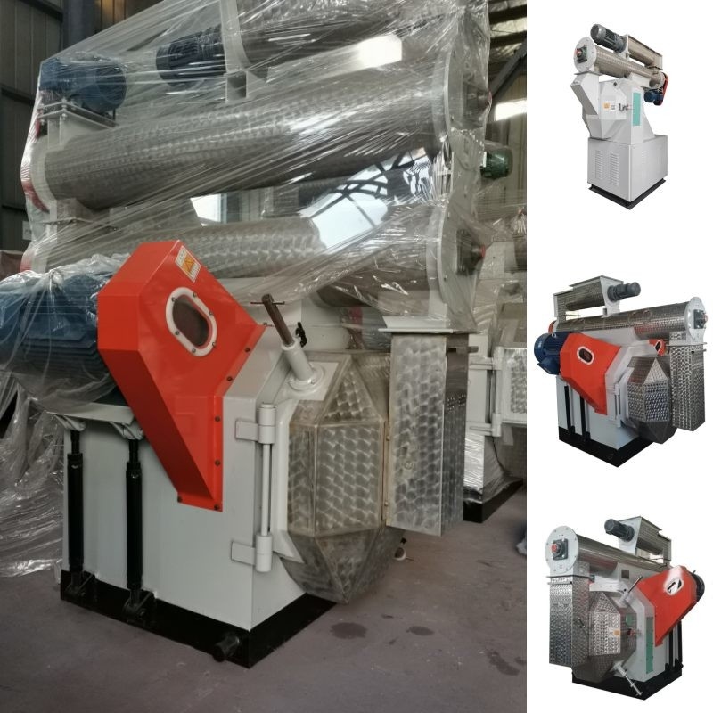 1-5 Ton/H Mesin Pembuat Pakan Ayam Mati Cincin Pabrik Pelet Horisontal