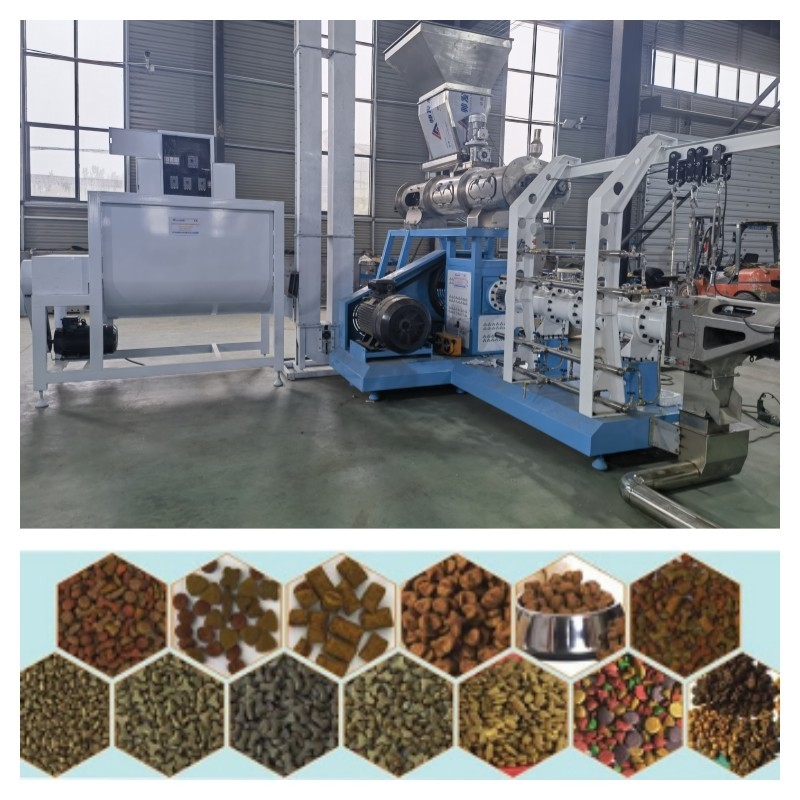 Lini Produksi Pakan Ikan Terapung Stainless Steel 1-12mm Daya Motor Utama 5,5-132kw