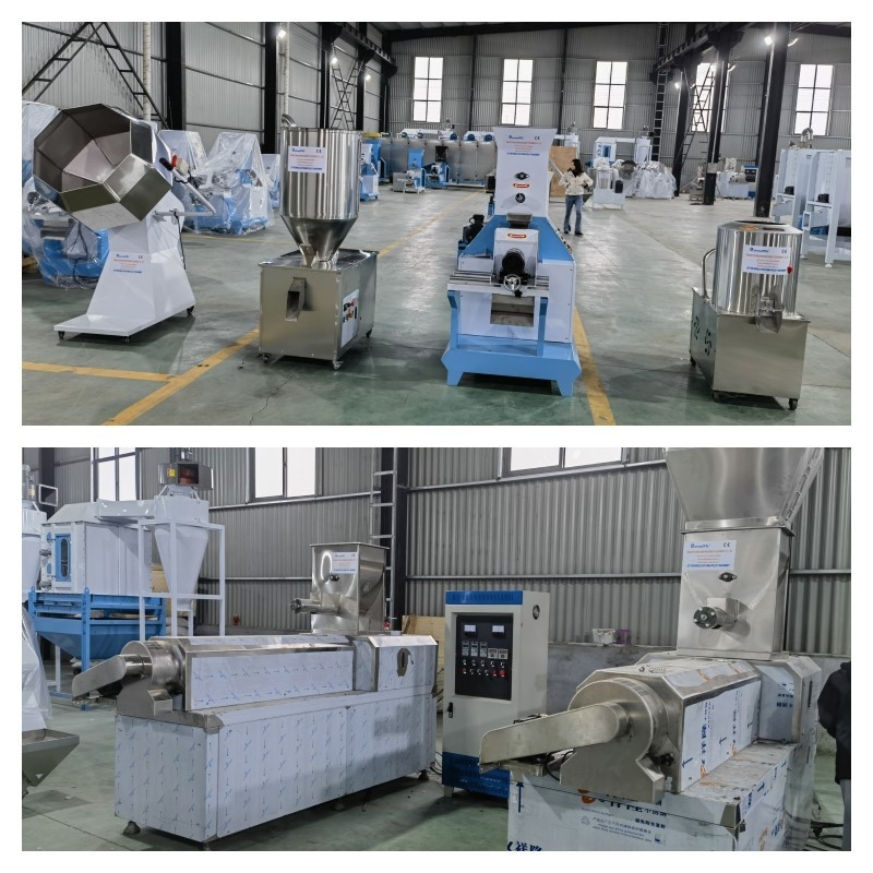 Lini Produksi Pakan Ikan Terapung Stainless Steel Konveyor Sekrup 0,75kw