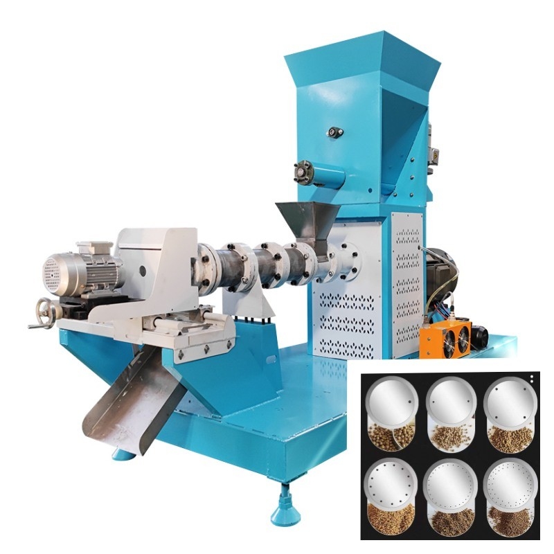 500kg/H Extruder Pakan Ikan Terapung Dengan Extruder Makanan Hewan Pelet 1-12mm dengan CE
