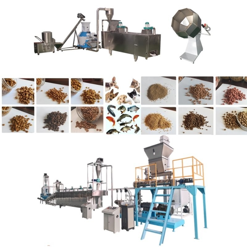 50-2000 Kg/Jam Garis Ekstruder Pakan Ikan Tenggelam / Mengambang Dengan Ukuran Pelet 0,8-12mm