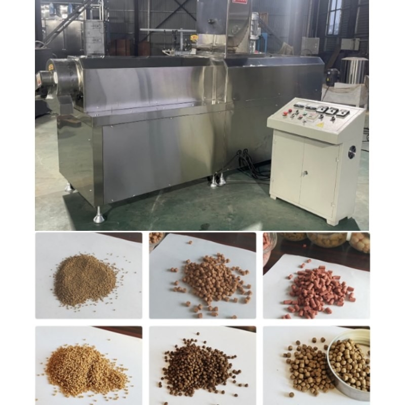 OEM 0.8-12mm Mesin Pembuat Pelet Pakan Ikan Terapung Extruder Makanan Anjing Peliharaan