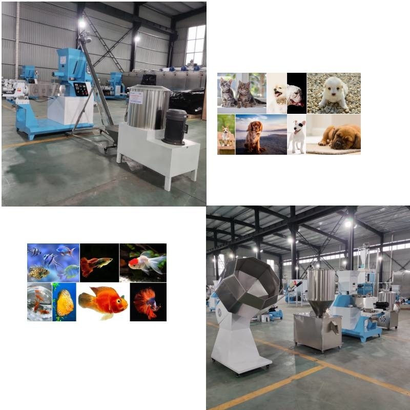 Lini Produksi Puffing Pakan Extruder Otomatis 50 kg / jam hingga 5000 kg / jam