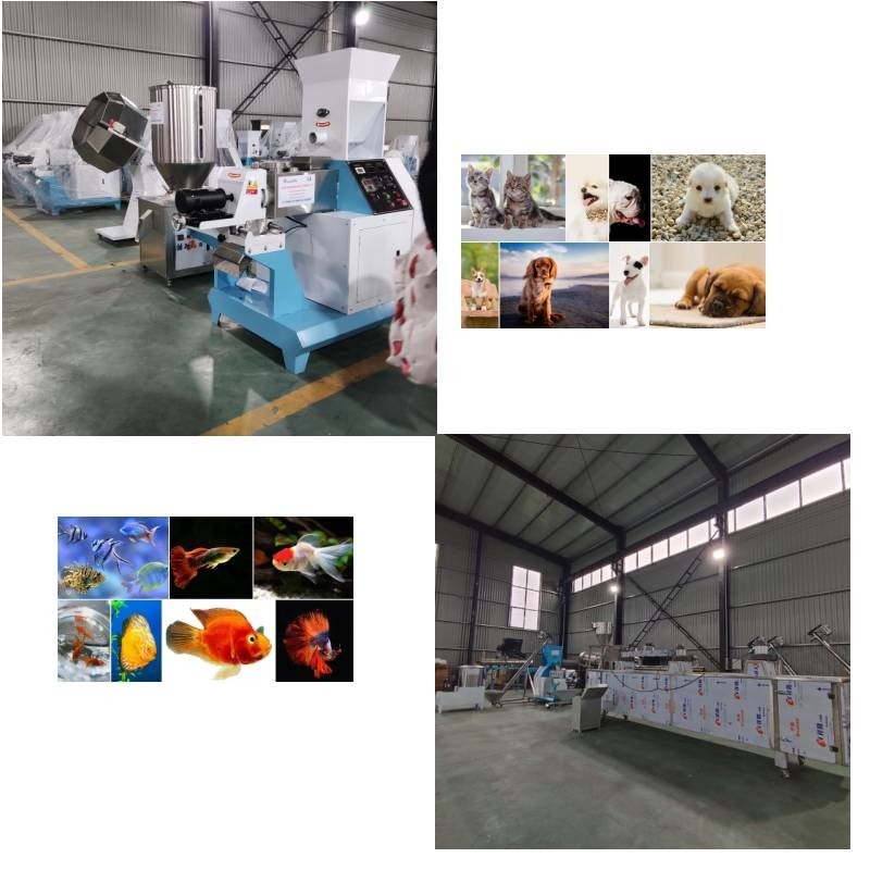 Lini Produksi Puffing Pakan Extruder Otomatis 50 kg / jam hingga 5000 kg / jam