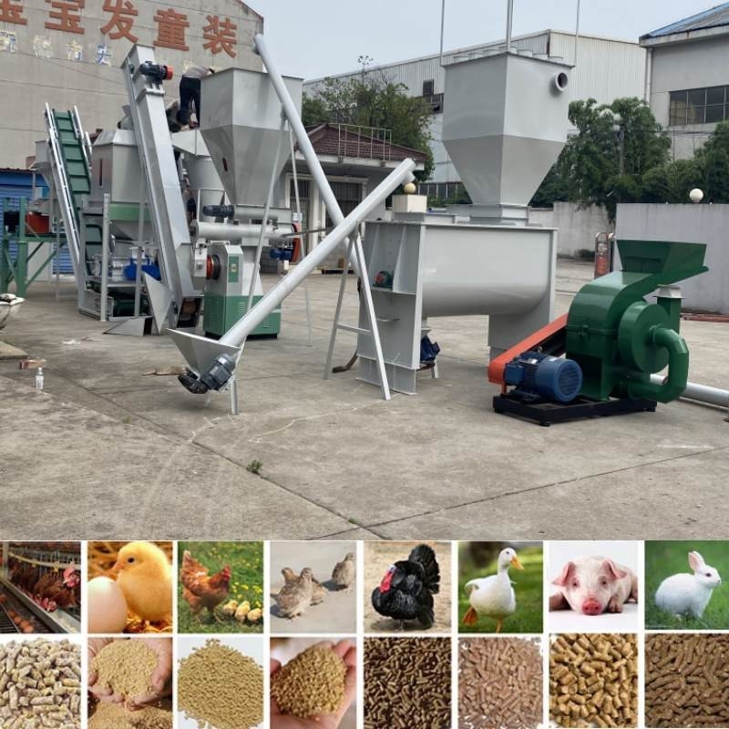 Lini Produksi Pelet Pakan Ternak 2TPH Mesin Pelet Sapi Pakan Ayam Ternak