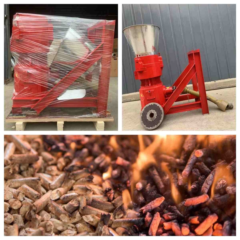 10-80hp Tractor Drive PTO 300kg/hWood Pellet Mill Untuk Membuat Pelet Biomassa 6mm