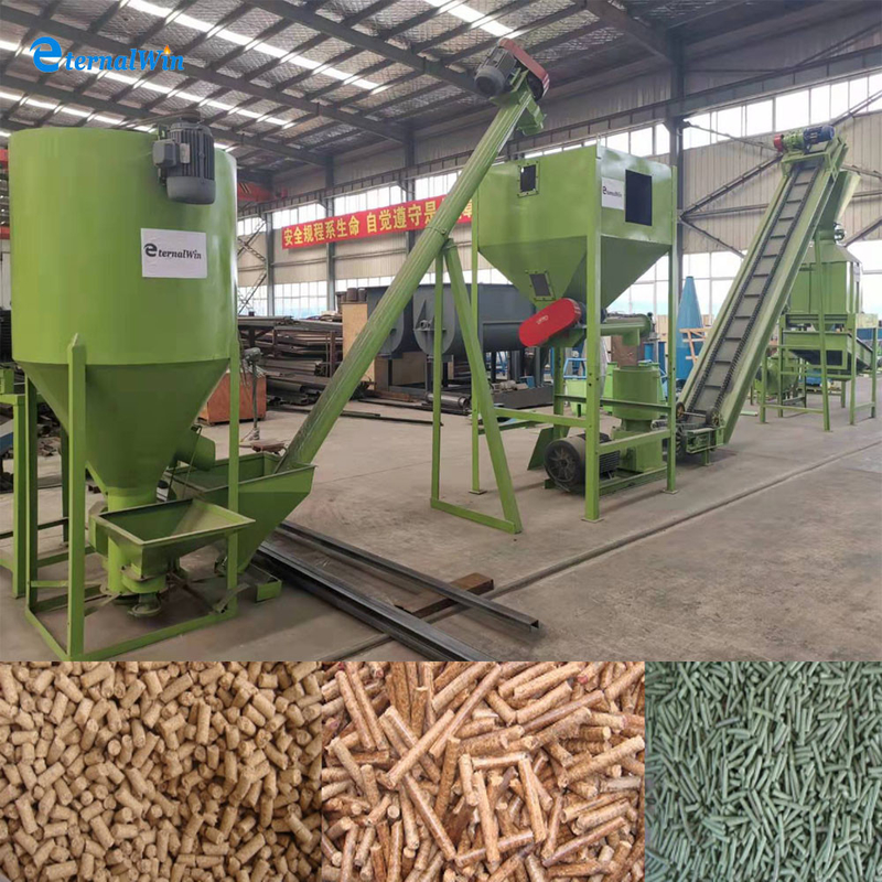 1-10 T/H Lini Produksi Pelet Pakan Ternak Mesin Pembuat Pelet Unggas Ternak