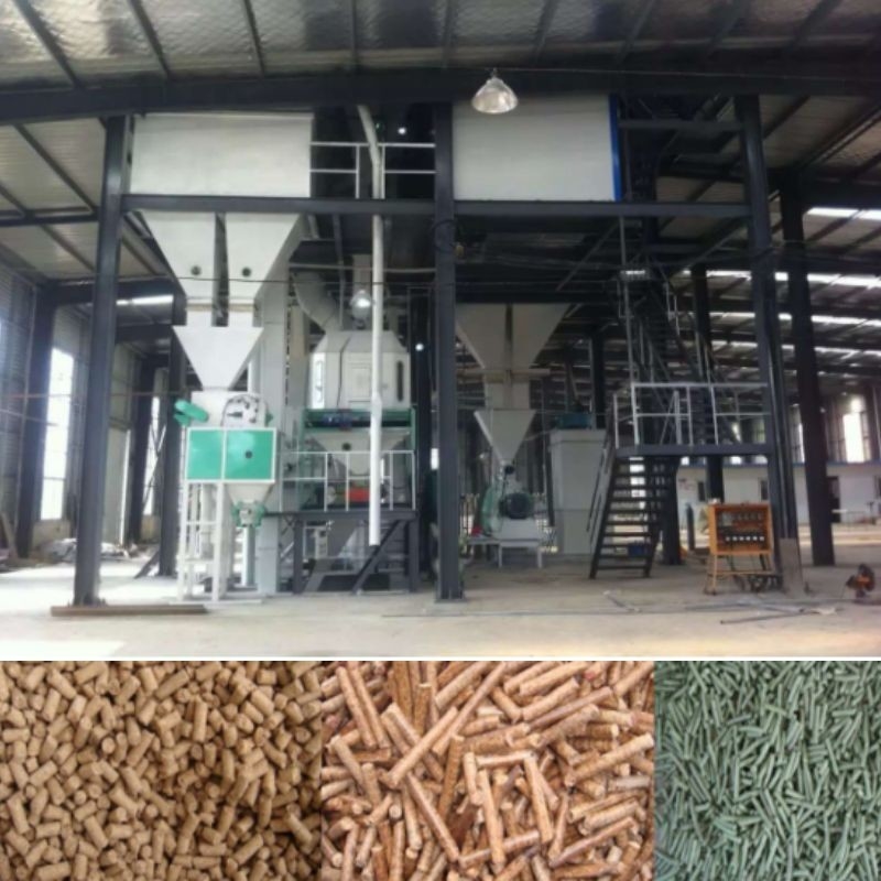 1-10 T/H Lini Produksi Pelet Pakan Ternak Mesin Pembuat Pelet Unggas Ternak