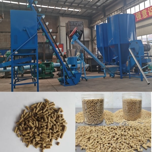 100-1200kg/Jam Mesin Pelet Pakan Ternak Makanan Anjing Pabrik Pelet Mati Datar