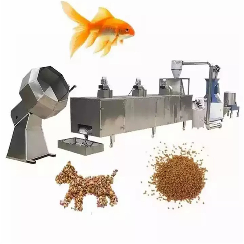 500KG/H Lini Produksi Pakan Ikan Terapung Extruder Makanan Ikan Hias CE