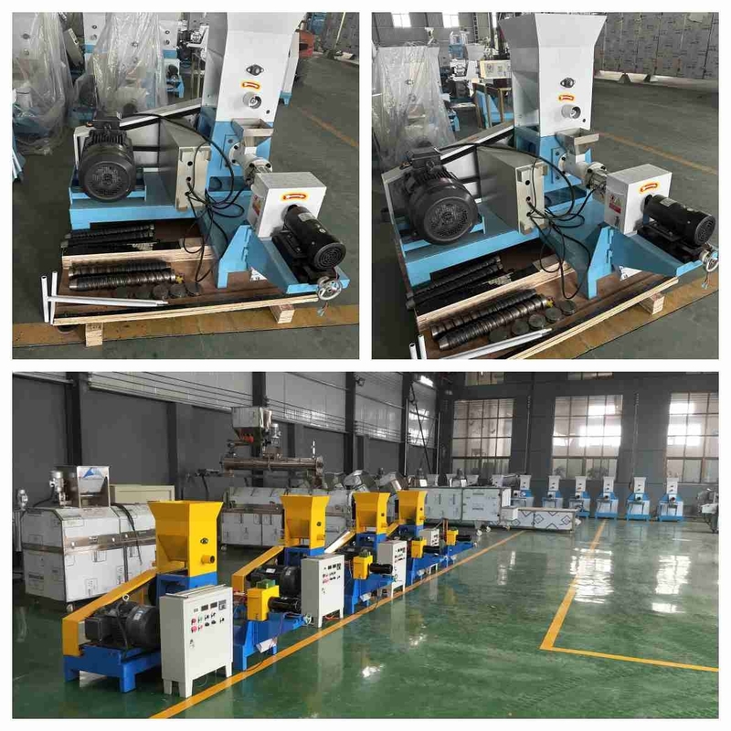 Mesin Ekstruder Pakan Terapung Ikan Nila 100-200Kg/Jam Mesin Pelet Pakan Hewan Peliharaan Mesin Press Sekrup