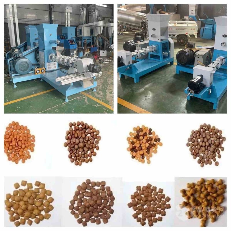 200-500kg/Jam Ekstruder Pakan Ikan Tipe Kering Mesin Pakan Ikan Terapung Kecil 2.5mm-6mm