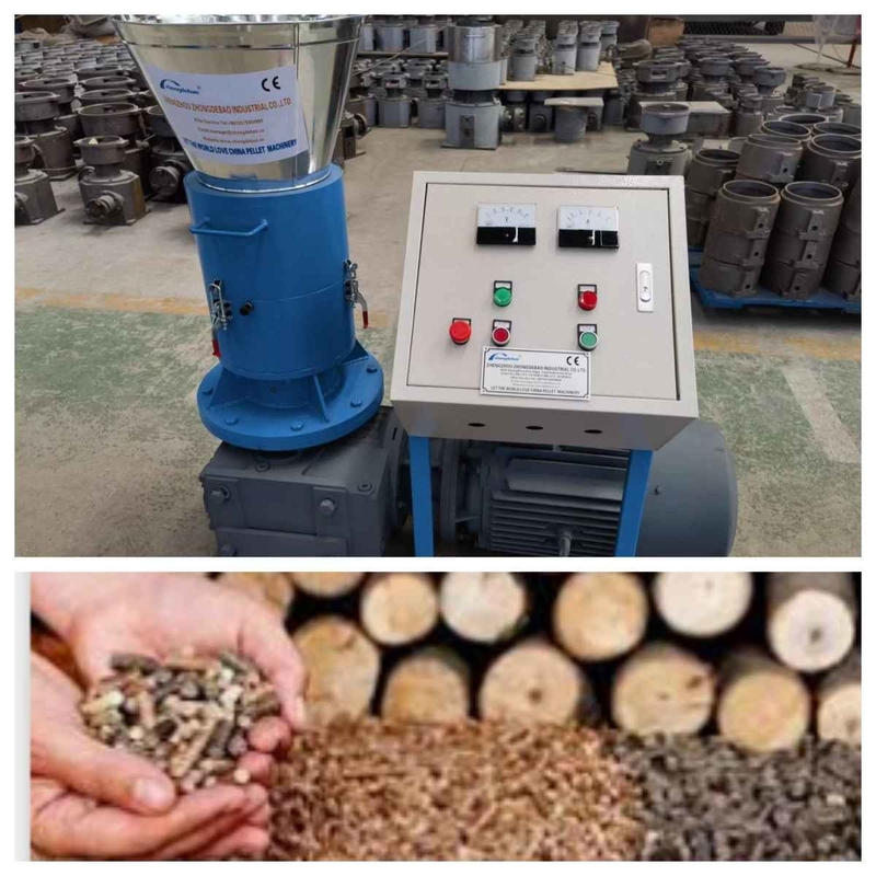 500-1000kg/H Pabrik Pelet PTO 10-80hp Mesin Pembuat Pelet Serbuk Gergaji Biomassa Dengan CE