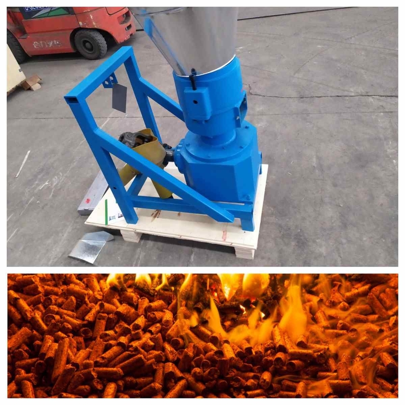 PTO Pellet Mill dengan baja paduan mati 80-1000kg / h Kapasitas Traktor Kekuatan kuda 10-80hp
