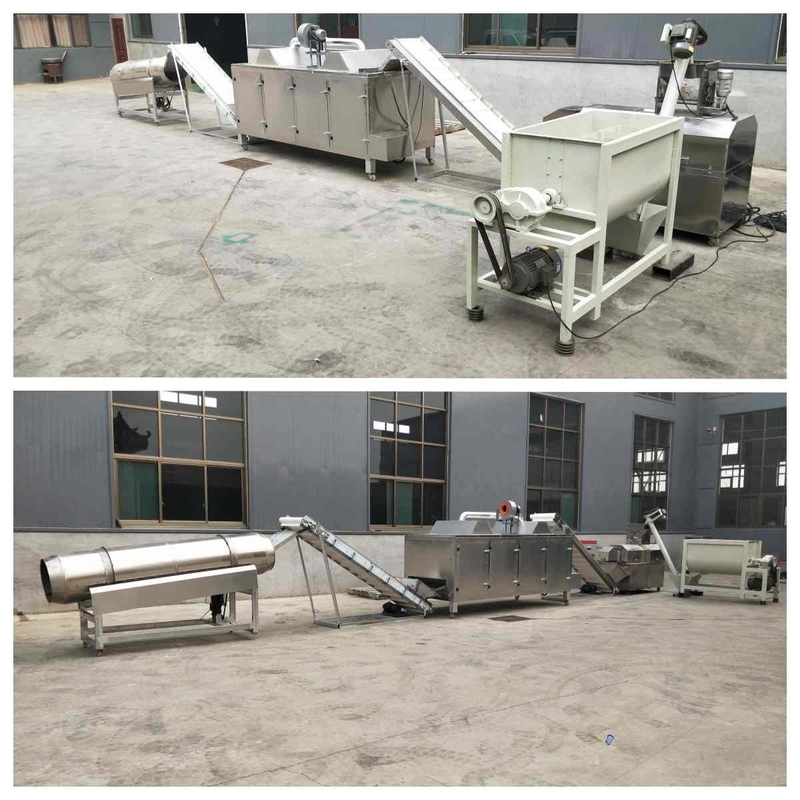 Lini Produksi Pakan Ikan Terapung 500-600kg Lini Produksi Makanan Hewan Basah 10mm