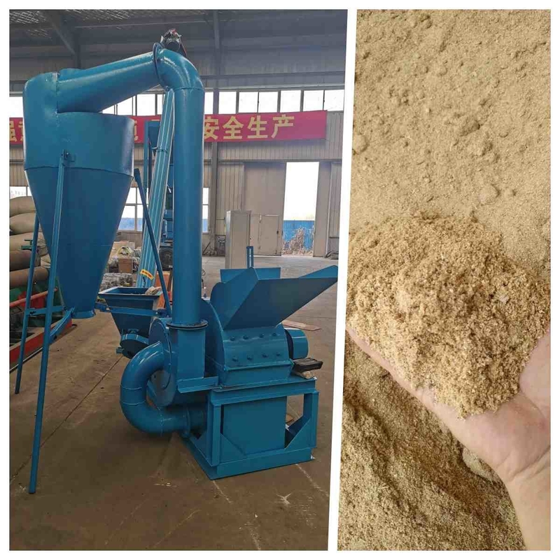 15kw 500kg/Jam Cabang Serpihan Kayu Serutan Kayu Mesin Penggiling Penghancur 420-3