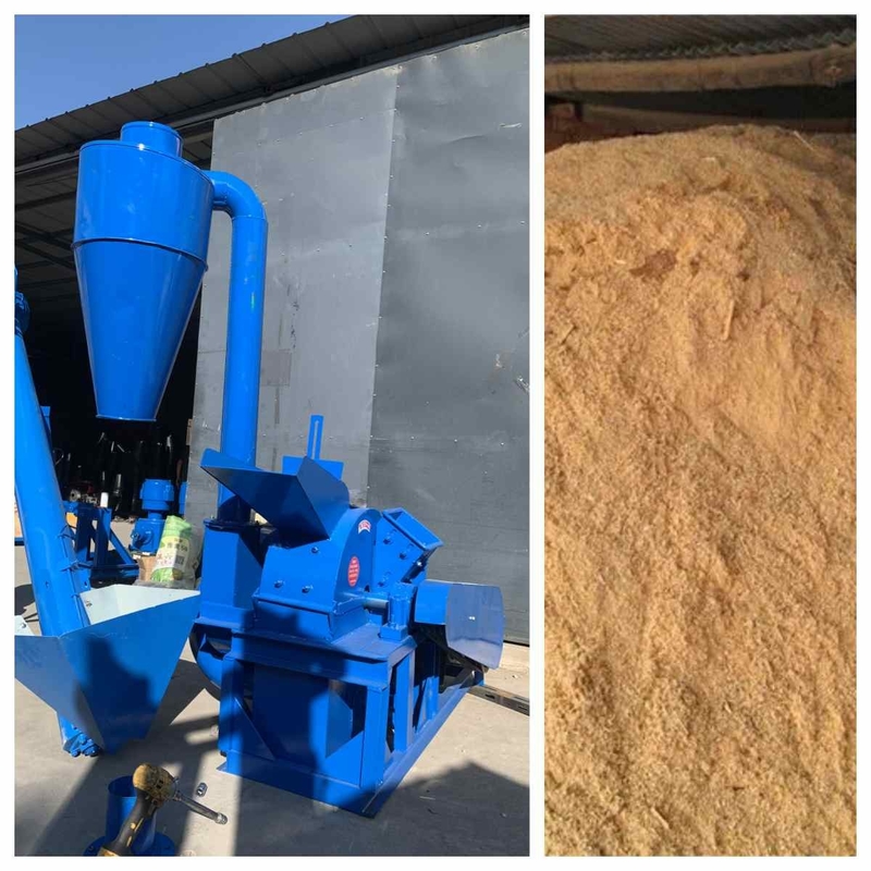 15kw 500kg/Jam Cabang Serpihan Kayu Serutan Kayu Mesin Penggiling Penghancur 420-3