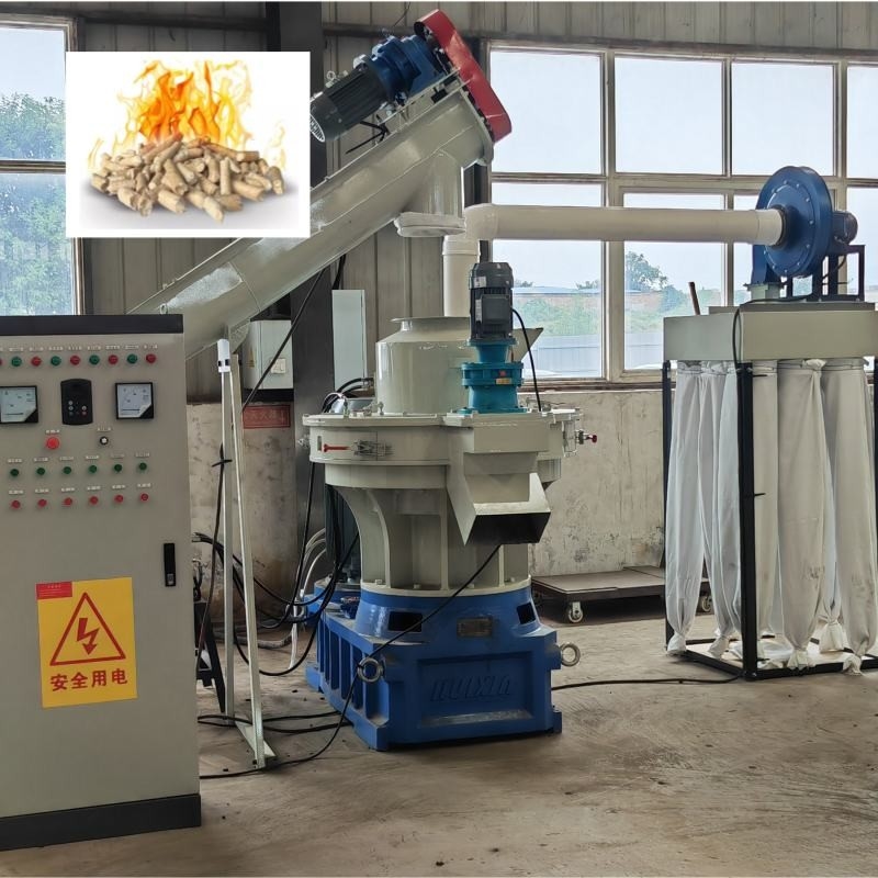 Lini Produksi Pelet Kayu 4-12mm Pembuat Pelet Biomassa 2-20t/Jam