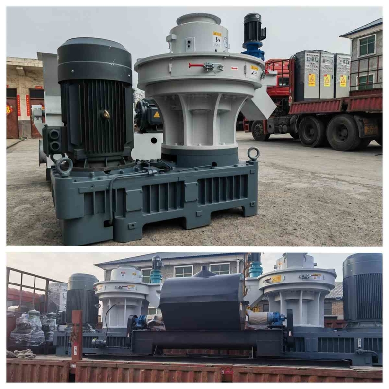 Mesin Pembuat Pelet Serbuk Gergaji 1,5-2t/H Mesin Pelet Cincin Die Vertikal Biomassa