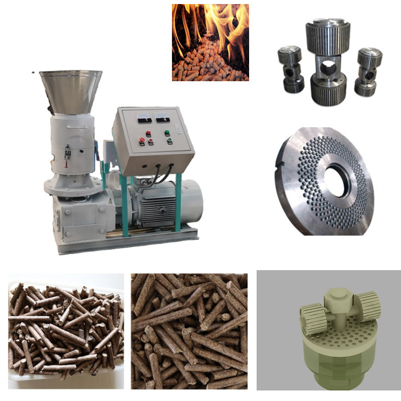 Mesin Press Pelet Kayu 4-12mm 0,8-4ton/Jam Pabrik Pelet Pakan Pelumasan Otomatis