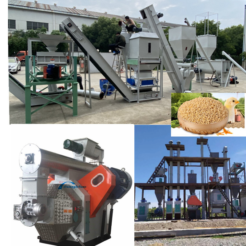 Lini Produksi Pellet Umpan Efisiensi Tinggi Campuran Penghancur Bersih Granulat Paket Layar Dingin