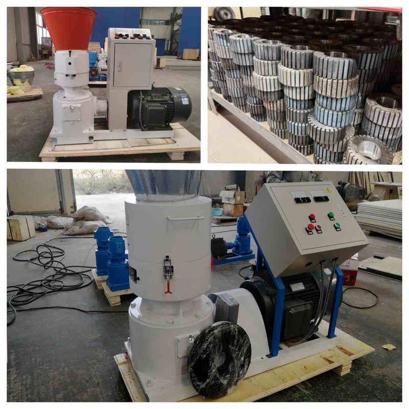 Granulator Pellet Pakan Unggas Mesin Pellet Pakan Ayam Hewan 2,5-12mm 1200kg/H