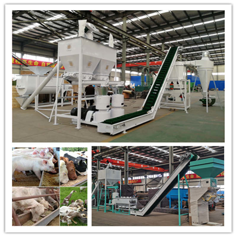Kandungan kelembaban bahan baku ≤20% Garis produksi pellet pakan dengan kinerja