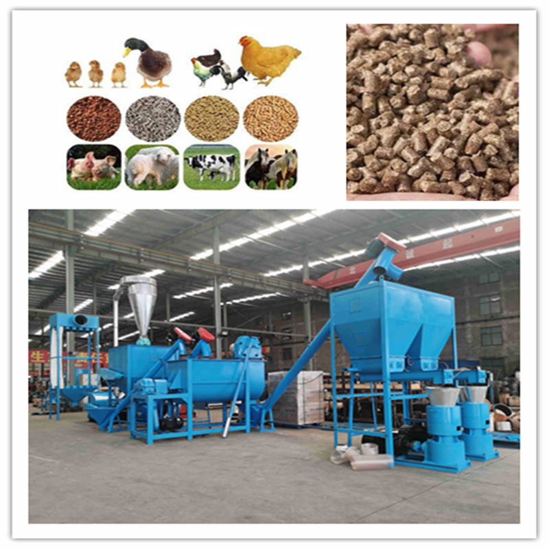 0.5-30 Ton/jam Jalur Produksi Pellet Pakan Hewan dengan Ring Die Pellet Mill