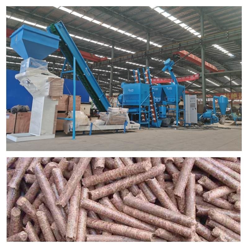 Lini Produksi Biomassa Mati Datar 6-8MM 0,5-10t/H Lini Produksi Pelet Jerami