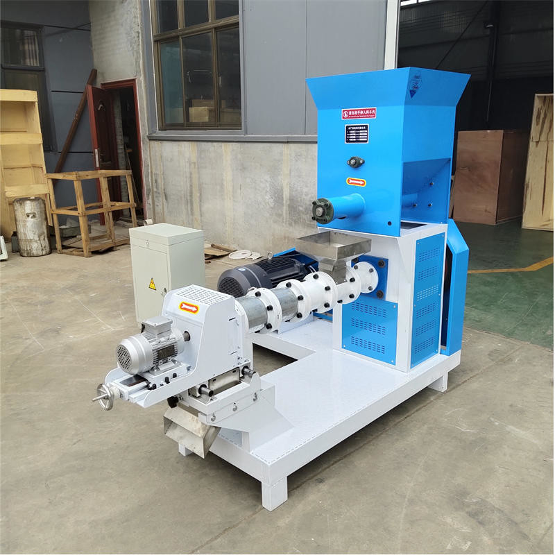 50kg/H baja karbon Produk perairan kecil Sekrup Pet Feed Extruder Produksi makanan yang dipompa membuat makanan hewan peliharaan