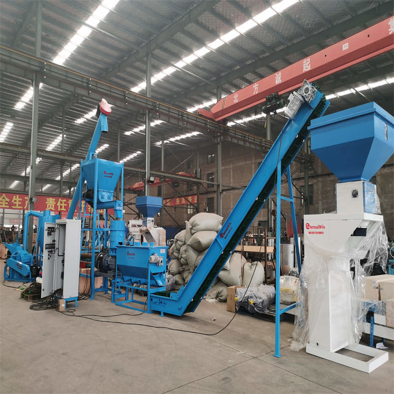 500-1000kg/H Jalur Produksi Pellet Kayu / Jalur Produksi Pellet Biomassa 87KW