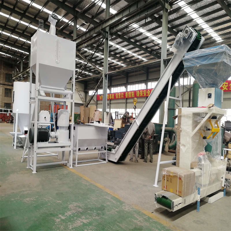 60-200kw Wood Pellet Production Line Flat Die Pellet Mill dan Bagian Pakai Roller
