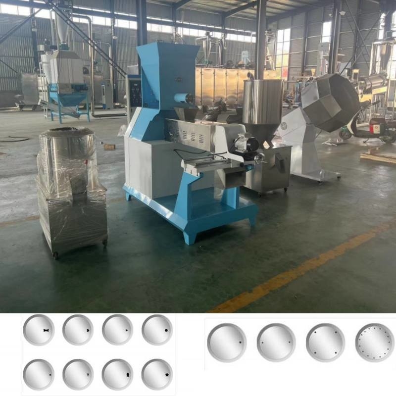 Penggiling Extruder Feed Puffing Single Screw Dengan 1mm-20mm Untuk Makanan Hewan / Hewan Peliharaan