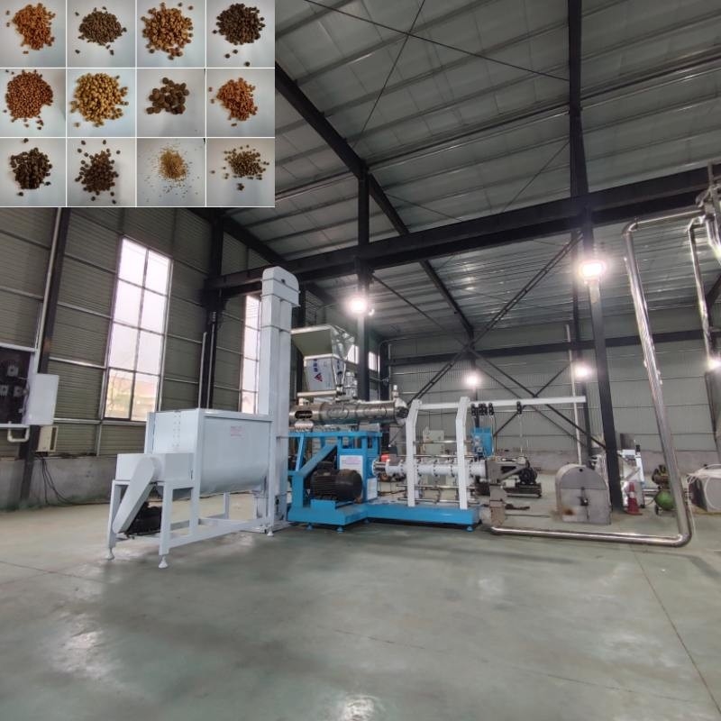 High Output Wet Type Animals Feeder Extruder Floating Fish Feed Cat Dog Mesin