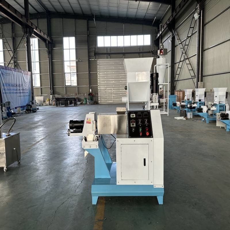 150kg/H Floating Fish Feed Extruder Warna yang dibuat khusus