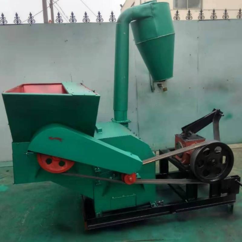 0.9-2t/H Output Grinder Crusher Mesin 22kw Custom Color Wood Crushing