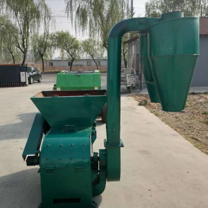 0.9-2t/H Output Grinder Crusher Mesin 22kw Custom Color Wood Crushing