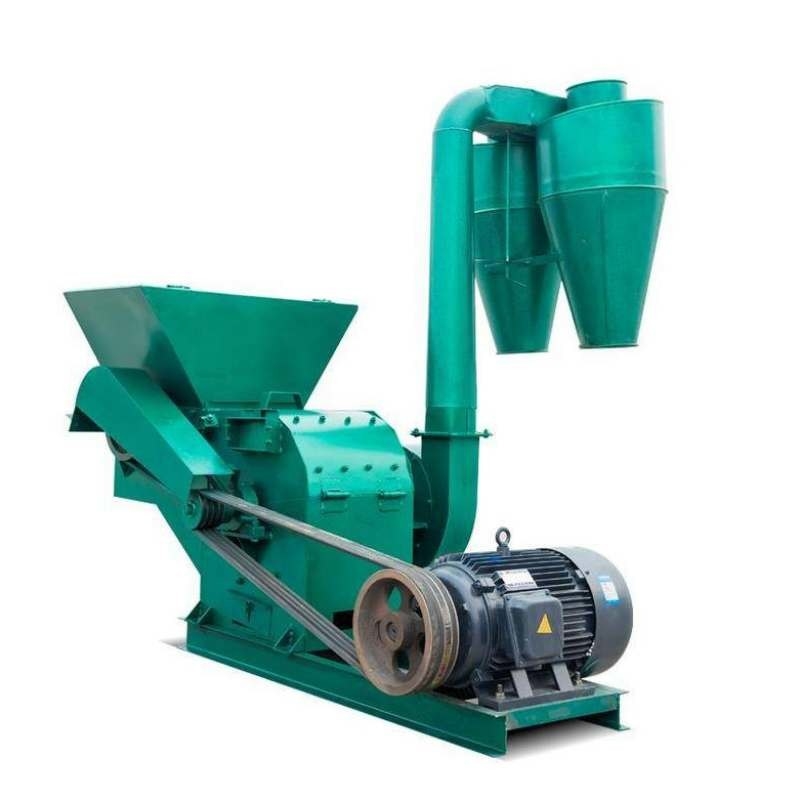 0.9-2t/H Output Grinder Crusher Mesin 22kw Custom Color Wood Crushing